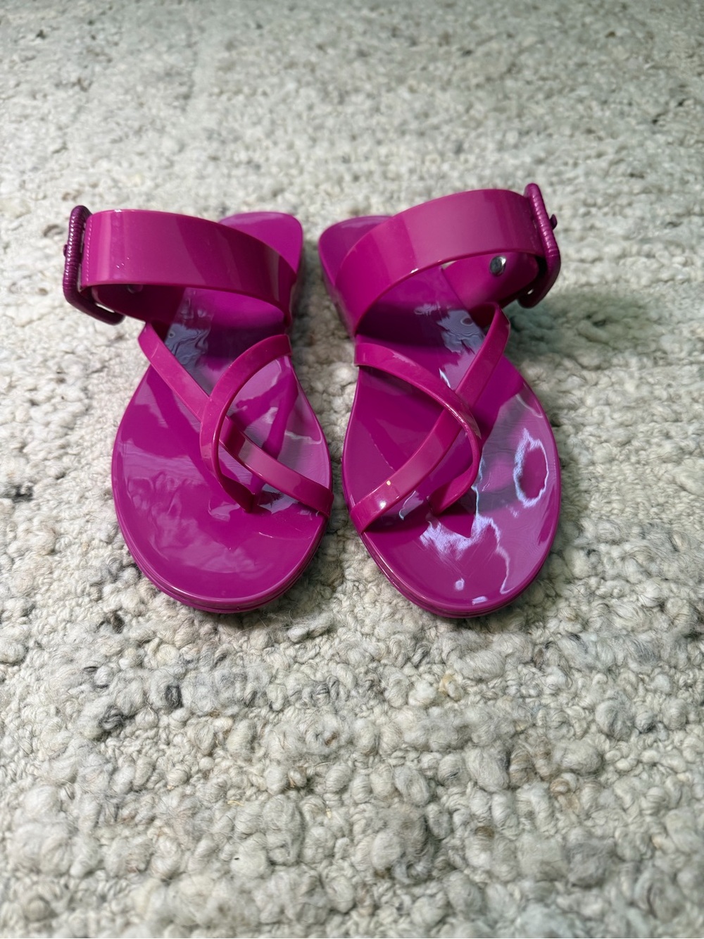 Veronica Beard Pink Jelly Sandals